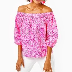 NWT Lilly Pulitzer - S - Winifred Off-The-Shoulder Top